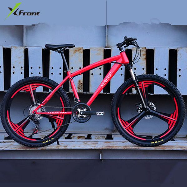 

cubic tentnew x-front brand 21/24/27 speed 26*17 inch carbon steel mountain bike outdoor sports downhill bicicleta mtb disc brake bicycle