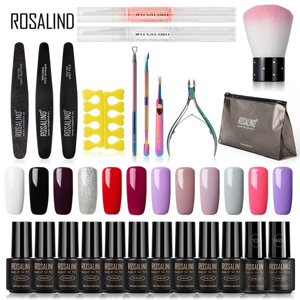 

rosalind gel nail polish kit hybrid varnishes semi permanent set all for manicure gel nail uv led lacquer soak off art