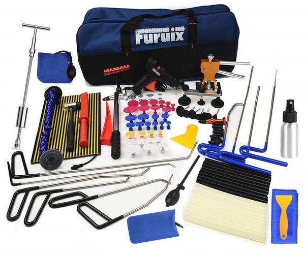 

pdr tools paintless dent removal rods dent puller lifter light slide hammer pdr glue kit car repair tools