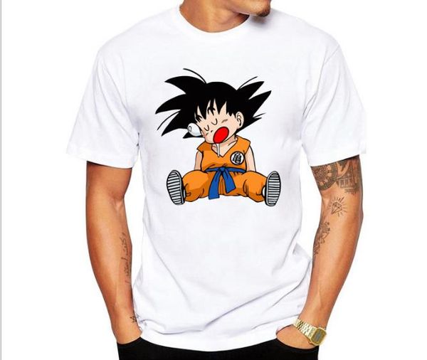 

dragon ball t shirt mens summer dragon ball z super son goku slim fit cosplay 3d t-shirts anime vegeta dragonball tshirt homme asia size, White;black