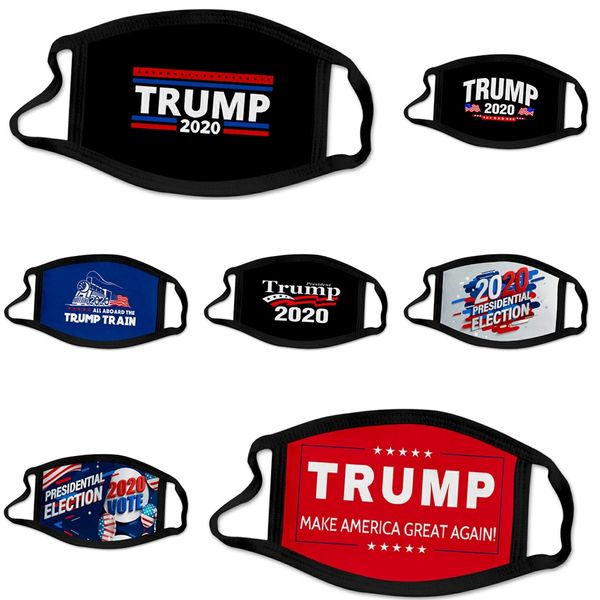 

дизайнер trump маска для лица маски ткани face masque многоразовый фильтр гражданской mascherina защита рм2,5 му хлопка малышей маска толсты, Black