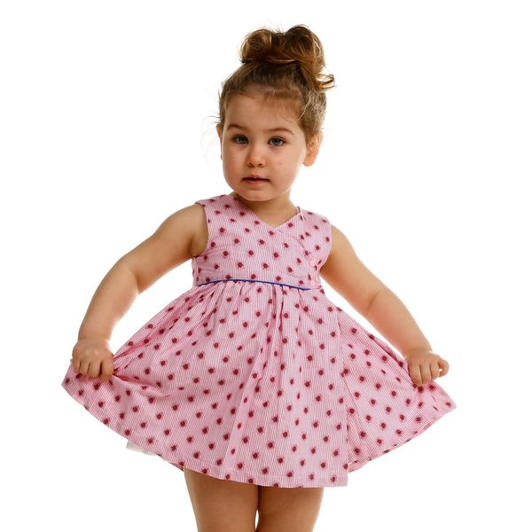 

ebebek bombili texture baby girl dress, Red;yellow