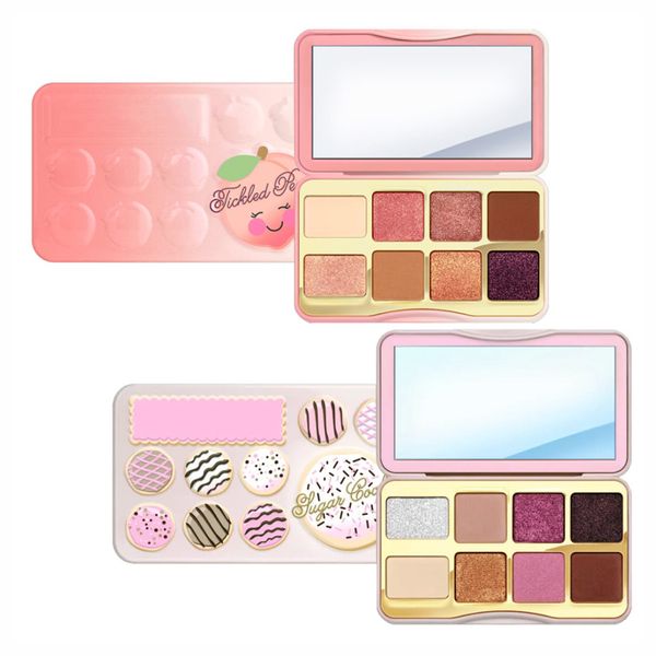 

brand cosmetic faced sugar cookie or tickled peach mini eyeshadow make up palette holiday chirstmas 8color eyeshadow palette