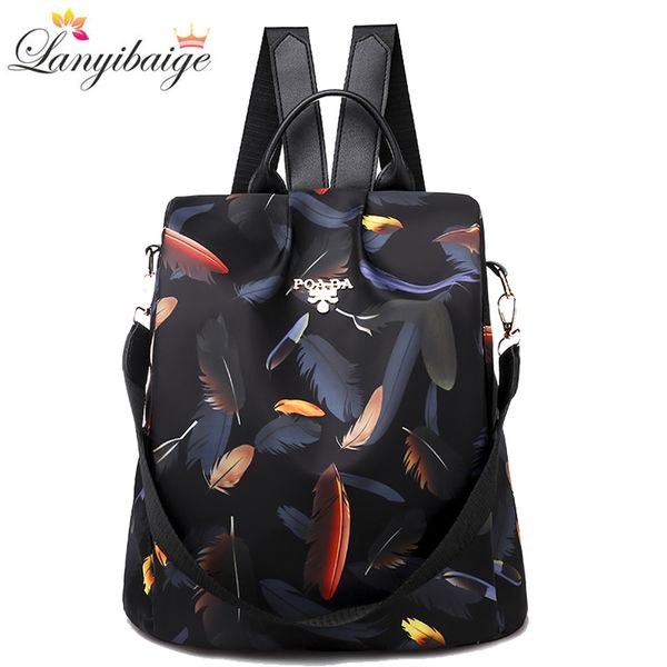

2020 fashion women backpack anti-theft travel backpack leisure shoulder bags high capacity school bags for teenage girls mochila
