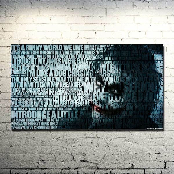

the dark knight rises - joker movie game art silk fabric poster print 13x24 24x43 inch for room decor pictures 022