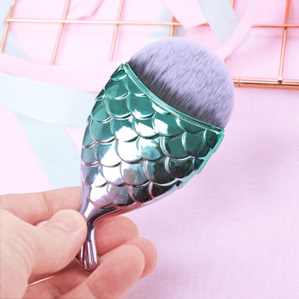 

single makeup brush single mermaid thumb foundation brush beauty tool