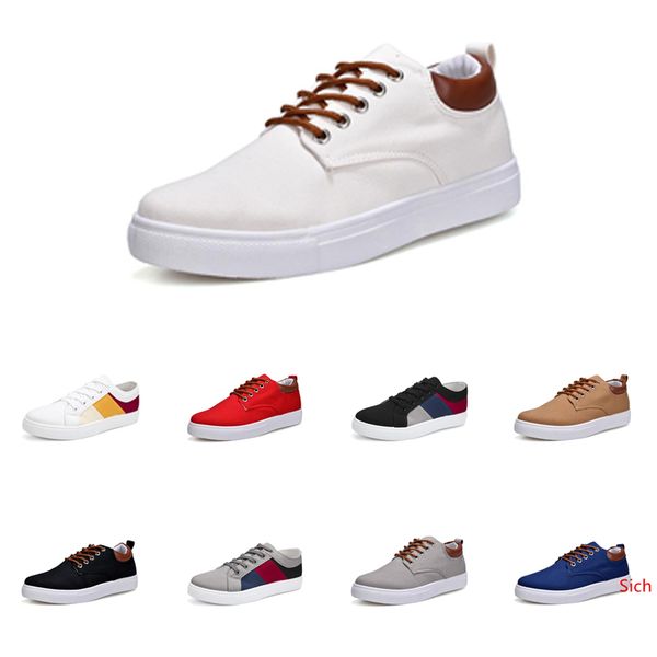 

men shoes no-brand canvas spotrs casual sneakers white black red grey khaki blue fashion new style shoes 218