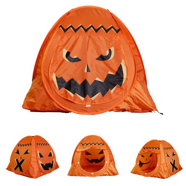 

newpumpkin face halloween play tent kids printed folding interactive toy outdoor camping fishing accessories holiday party props