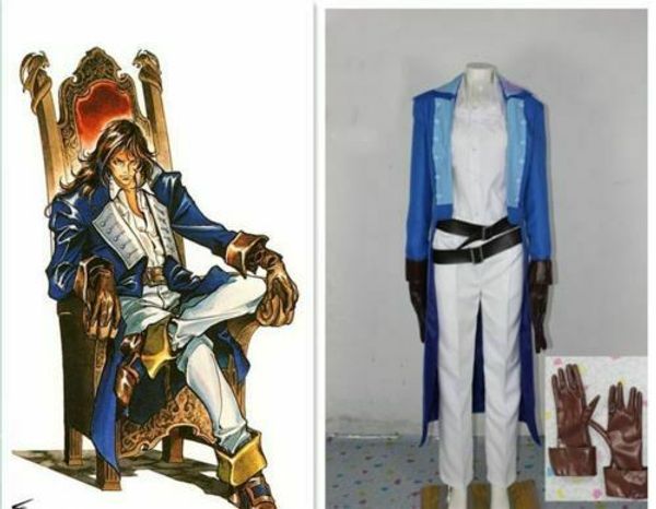 

castlevania richter belmont cosplay costume, Black;red