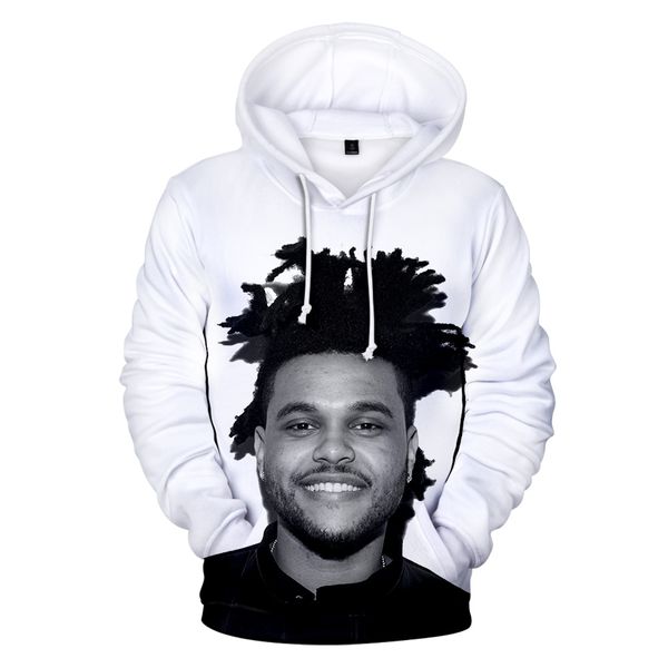 

the weeknd 3d hoody women/men 2019 aikooki new fashion print casual hip hop the weeknd 3d hoodie casual coats, Black