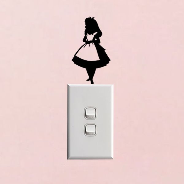 Alice In Wonderland Light Switch Stickers Decor Fashion Wall Decals Vinyl Wall Murals Stickers Wall Peels From Onlinegame 0 69 Dhgate Com