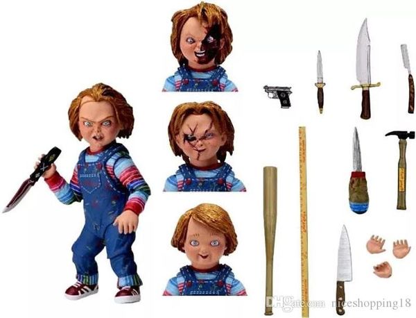 

prettygift neca childs play good guys ultimate chucky pvc action figure collectible model toy 15cm halloween gift