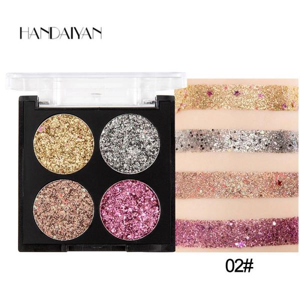 

professional 4 colors glitter eyeshadow palette waterproof longlasting eyeshadow palette makeup beauty korea cosmetic tslm1