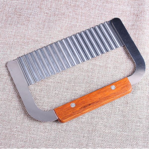 

potato chip vegetable crinkle wavy slicer cutter blade tool fry fries hand chipper tool kitchen fruit tool knife accessories