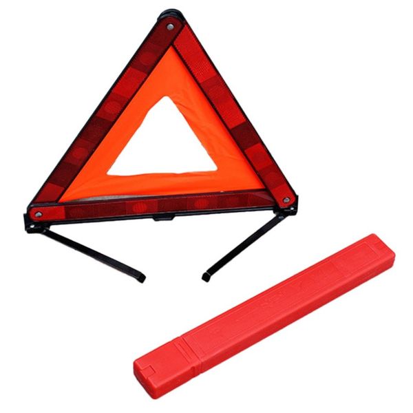 

universal car triangle emergency warning sign foldable reflective safety roadside lighting ssign tripod road flasher