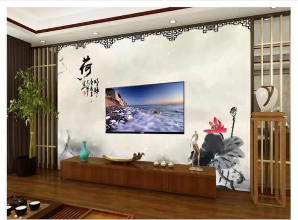 

papel de parede custom 3d p mural wall paper chinese style simple living room tv sofa background wallpaper for walls 3d