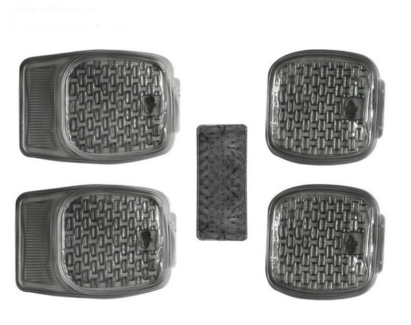 

all weather full rubber clear car interior floor mats 5-piece set clear heavy duty car interior floor mats