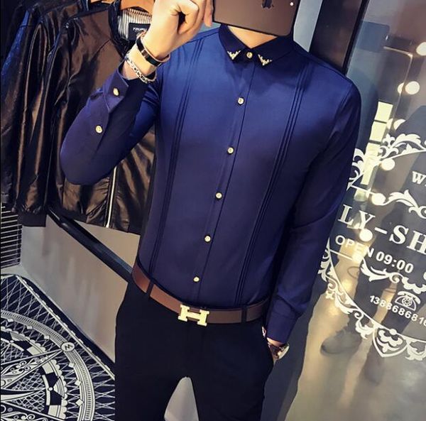 

mens shirt groom shirts slim fit tuxedo shirts male long sleeve red black white casual shirt men plus size clothing