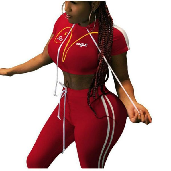 

women suit two piece set casual sweat pants hooded cropped sweatshirt hoodie 2 pcsset female women tracksuit sportswear, White