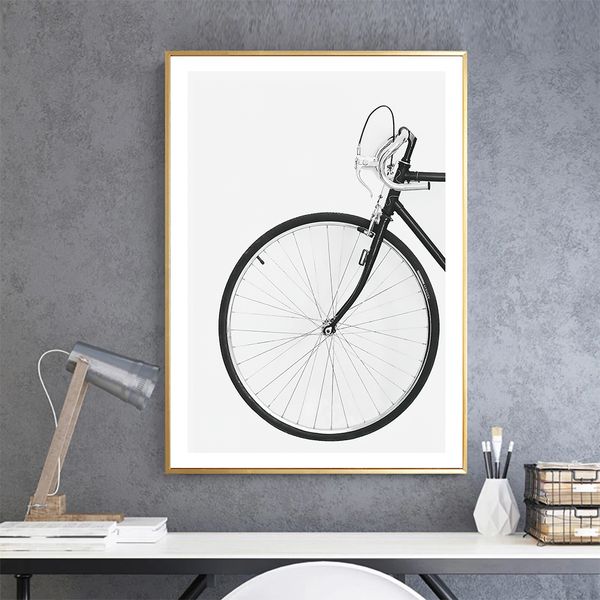 

modern bicycle black and white vintage canvas painted wall art print modern pictures for living room on wall home decoration