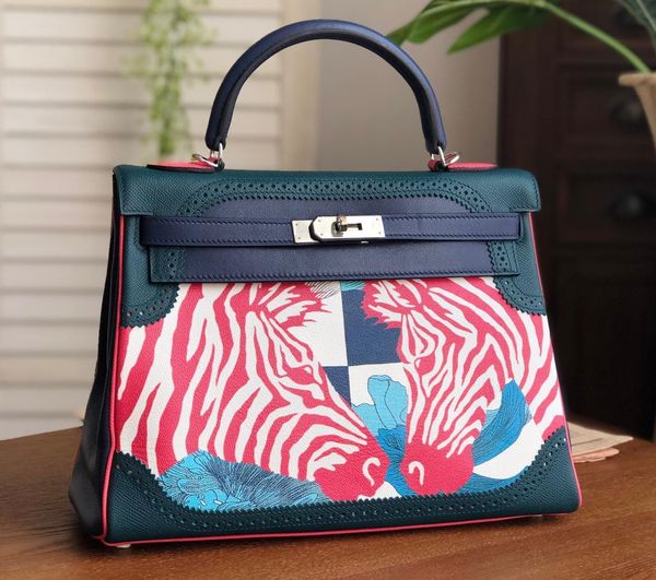 

factory wholesale original design keily purse 32cm handmade with wax thread,2designs,fast delivery by dhl or ems