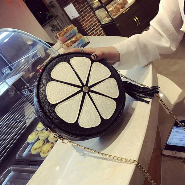 

leisure tassels shoulder bag messenger bags women 2020 street small bags women petal circular women's bagfashion bag female