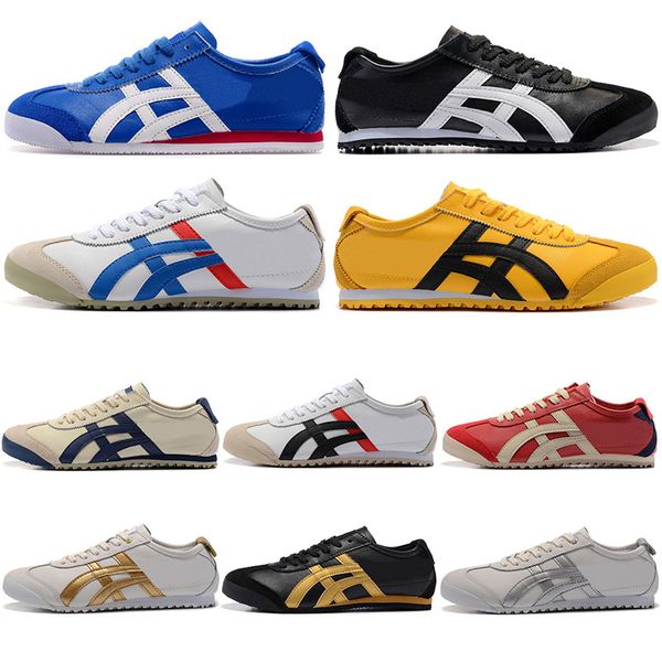 

Athletic Trainers Jogging GEL Asic Onitsuka Tiger Mexico 66 Mens Leather White Black Blue Yellow Red Tennis shoes Womens Sports Sneakers