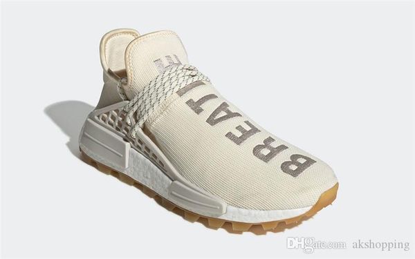 

2019 pharrell williams x nmd hu prd trail know soul pink gum pack hyper pop men women running shoes human race sports sneakers with box