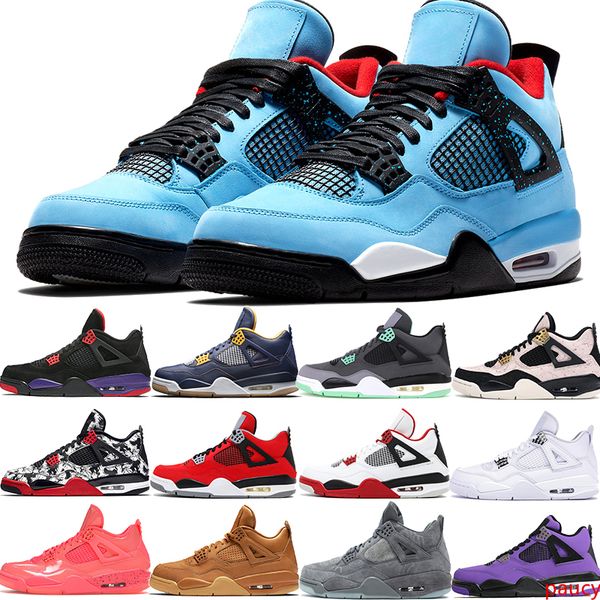 

mens bred oreo cool grey silt red splatter punch 4 4s basketball shoes men green grow sport sneakers