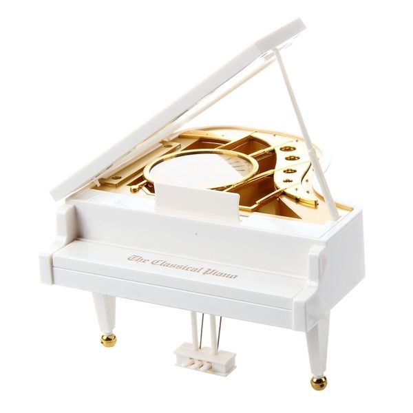 

abui- carillon music box music box grand piano white ballerina new other home decor