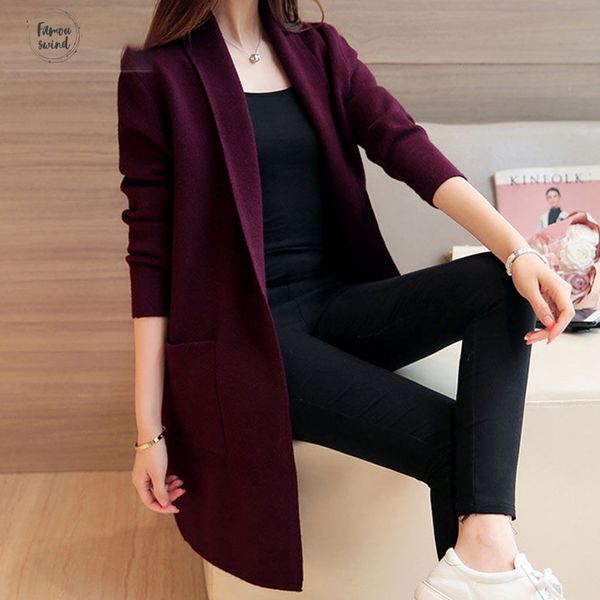 

sweaters drl womens autumn winter cardigan sweater and long sections wool slim bottoming tight knitted cardigans, White;black