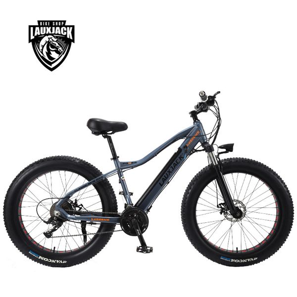 

26" 27 speed electric fat bike, 4.0 fat tire, 350w/500w powerful motor, lockable suspension fork, mountain bike snow bike, Silver;blue