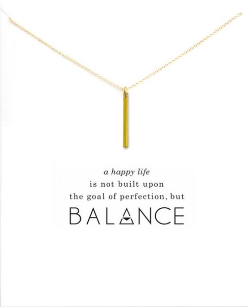Whole One Word Metal Bar Pendant Women S Fashion Choker Gold - Metal Bar Pendant Necklace Whole One Word Metal Bar Pendant Women S Fashion Choker Gold - Metal Bar Pendant Necklace