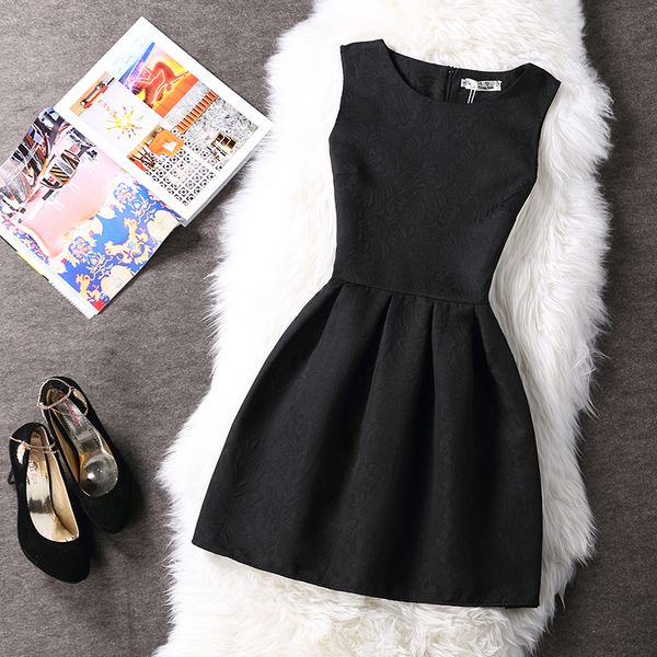 

womens clothing summer dresses 2018 above knee sleeveless vest womne a line belle dress vestidos charming clothing, Black;gray