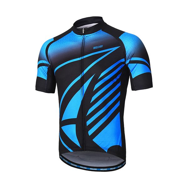Men/'s Reflective Cycling Jersey Full Zip Short Sleeve Bike Clothing Biking Shirt