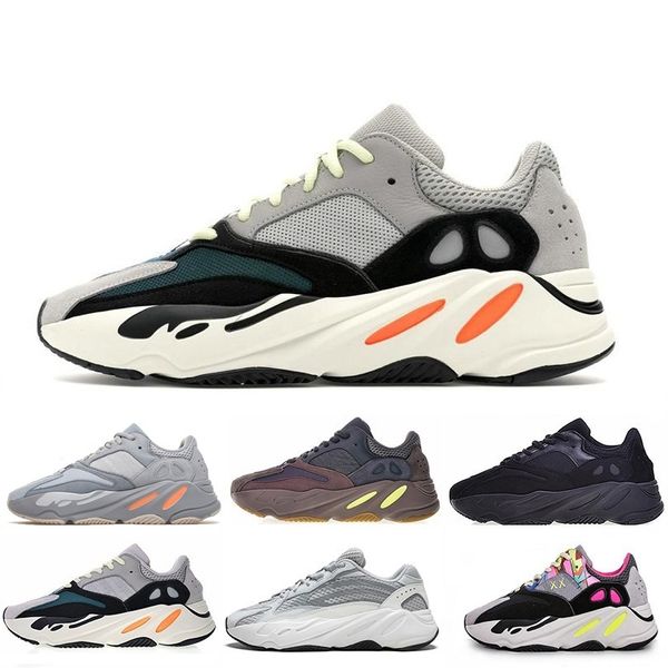 

Kanye West 700 Wave Runner running Shoes For Mens Womens 700s V2 Static mens Mauve Solid Grey Luxurys designers Shoes Size 36-46