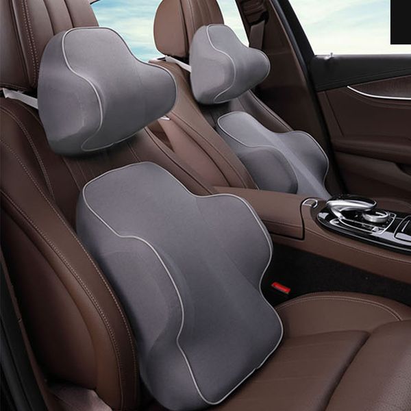 

auto car headrest memory foam car pillow seat cushion neck pillow waist lumbar support universal back rest lumbar