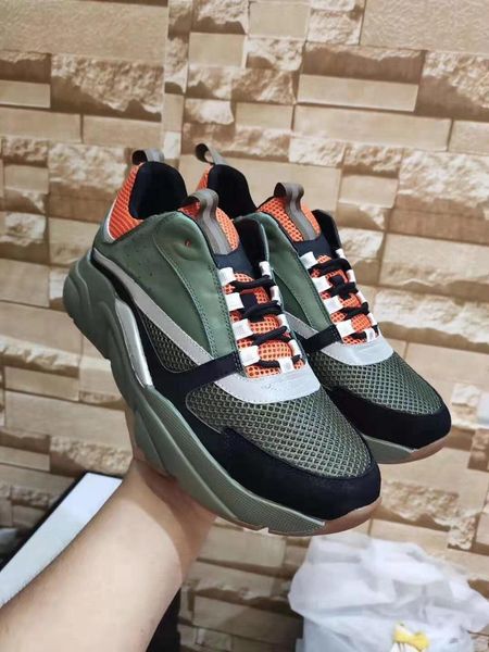 

designer shoes b22 sneaker mens casual shoes women platform sneaker low lace-up sneaker in leather knit luxury couple shoes with box lll