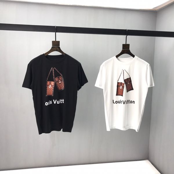 

2020bl men's wear designer fashion boy t-shirt comfortable breathable cotton short ms female designer brand men's t-shirt high qua, White;black