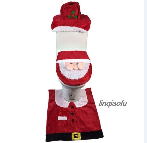 

christmas decorations new christmas toilet set santa claus toilet set