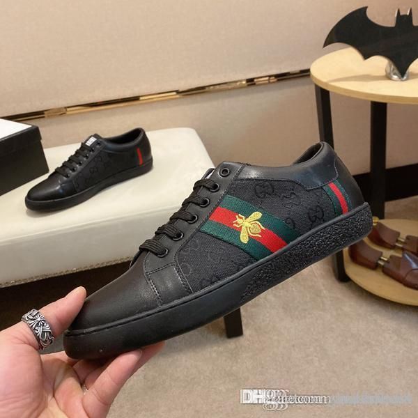 

designer 2020 luxury fashion men's coach sneakers casual shoes low-italian stripe shoes walking sports coach rehearsal, Black