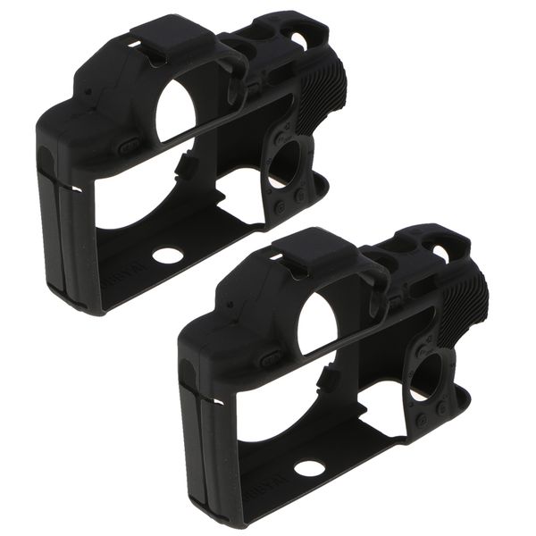 

2pcs silicone case for sony a7 a7r a7s camera rubber housing protector - black