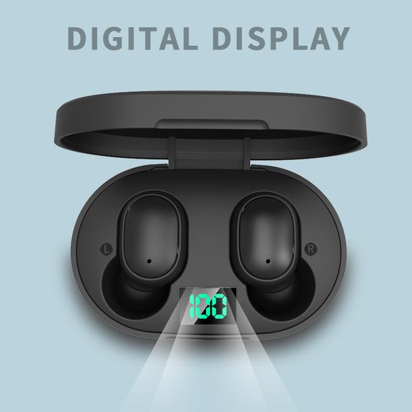 

waterproof earphones e6s tws for xiaomi upgrade wireless earbuds touch control hifi stereo led display e6s wireless btw earphones headphones