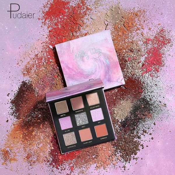 

pudaier 9 colors shimmer pearlescent matte eyeshadow makeup palette long lasting eye shadow natural nude eyes make up tslm1