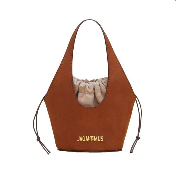 

small bucket bag handbags for women pu leather mini shoulder bags ladies letter j handbag