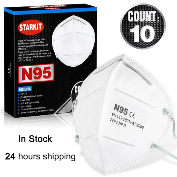 

FFP2 CE многоразовый N95 маска для лица Нетканые ткани n95 маски респиратора защиты DHL 24 часа судоходные