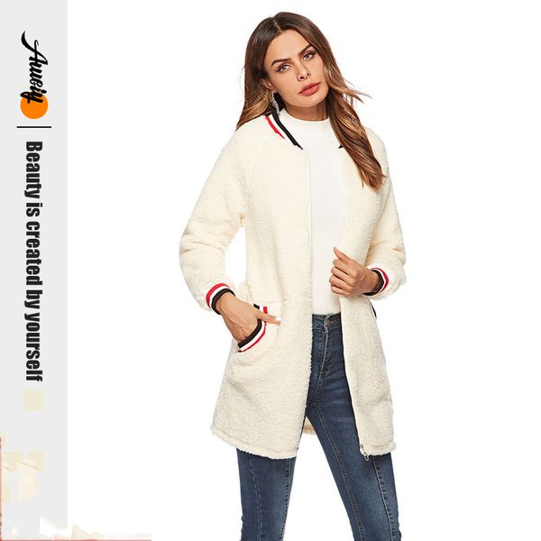 

осень зима 2019 пальто женщины длинные пальто слоеного рукав пальто женщин одежда манто femme abrigo mujer casaco feminino, Black