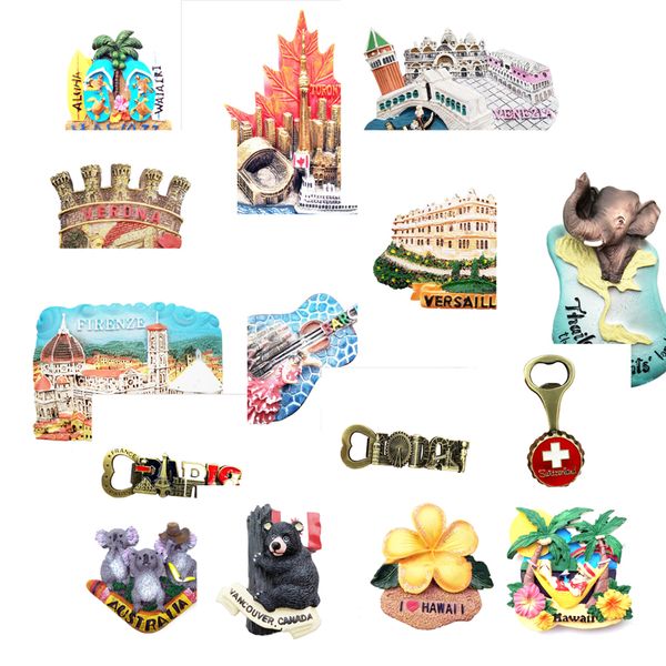 

3d world travel refrigerator fridge magnets super magnet sticker wall home decoration tourist souvenir arts crafts diy