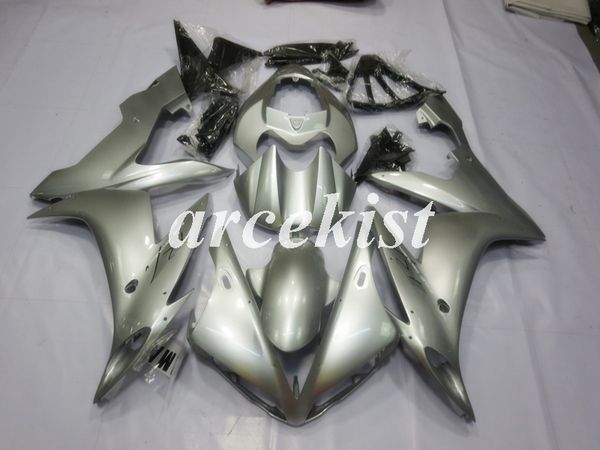 

injection mold new abs motorcycle full fairings kits fits for yamaha yzf-r1 2004 2005 2006 04 05 06 bodywork set silver