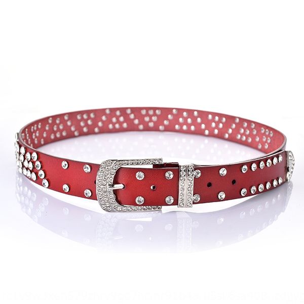 

water drill inlaid jeans rhinestone diamond women's diamond belt decorative wide fashion jeans belt, Black;brown